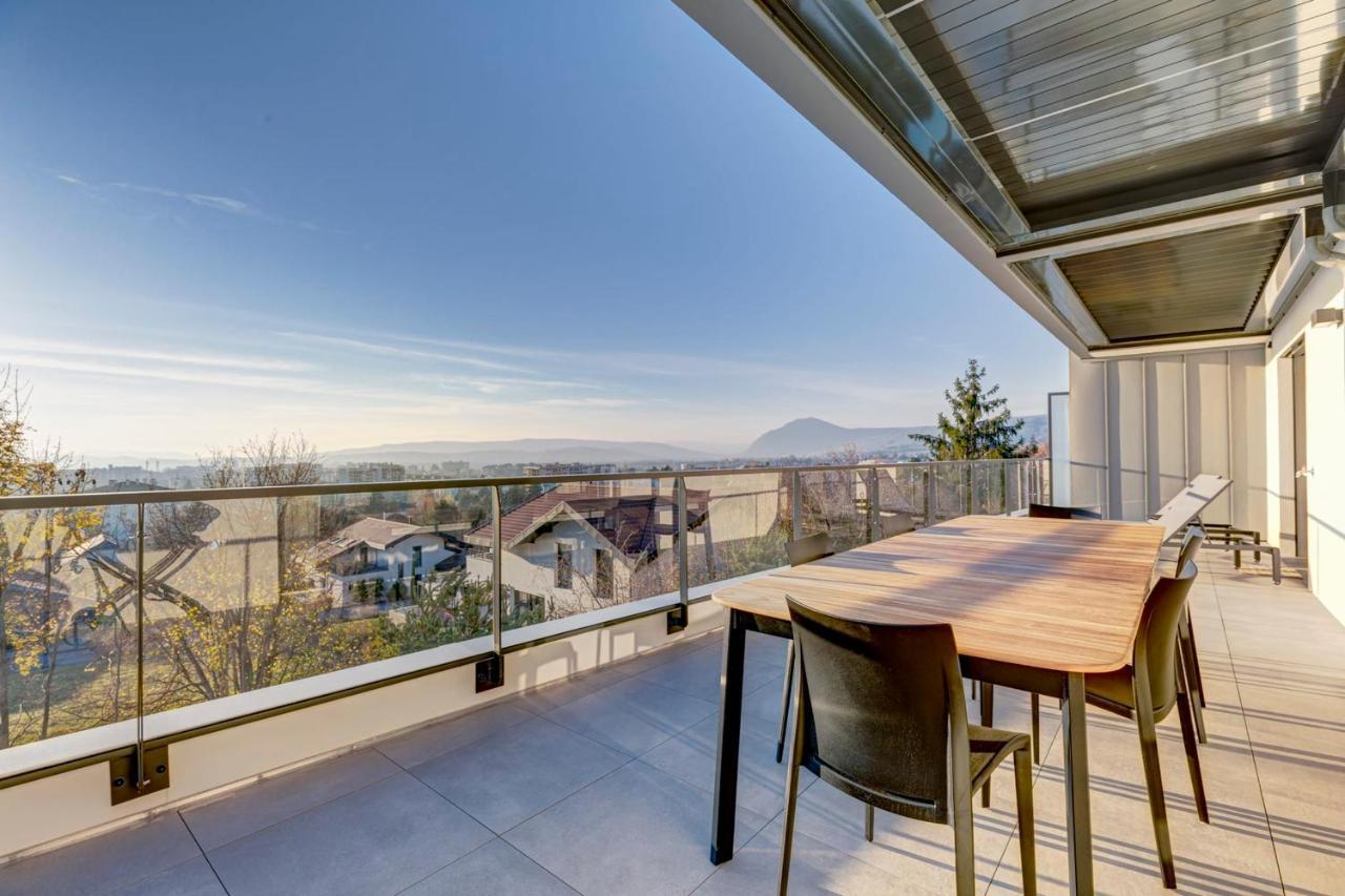 Serenity - 3 Bedroom Top Floor Apartment Parking & Lake View Terrace Annecy Exteriér fotografie
