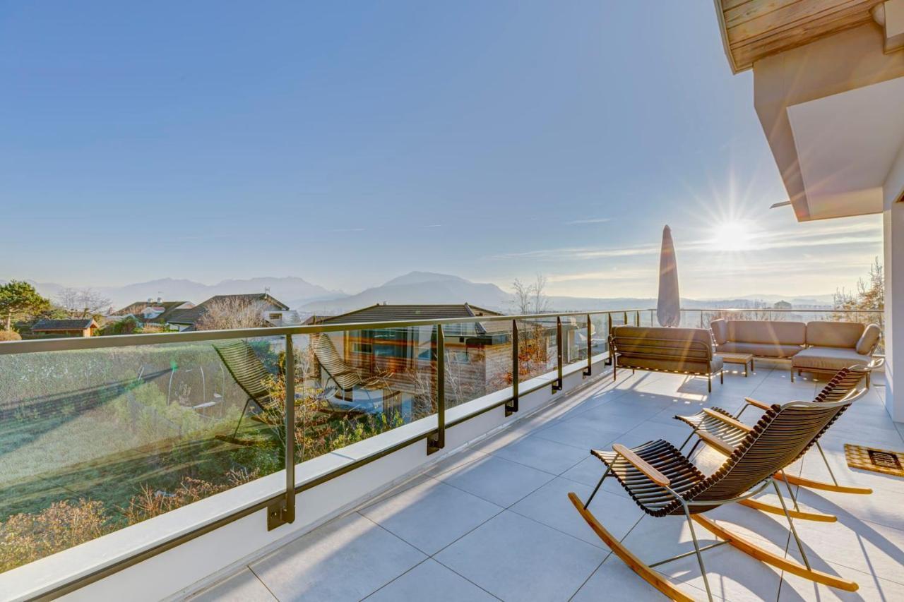 Serenity - 3 Bedroom Top Floor Apartment Parking & Lake View Terrace Annecy Exteriér fotografie